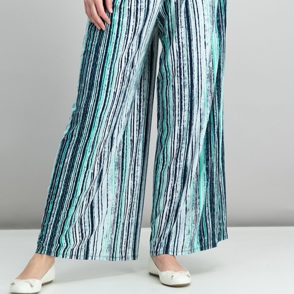 ๐HOST PICK๐NWOT BAR ||| STRIPED WIDE LEG PANTS - Picture 5 of 16